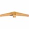 Ekena Millwork Bellingham Rough Sawn Timber Gable Bracket, Western Red Cedar, 60"W x 10"H x 6"D x 6"F, 4/12 Pitch GBW060X10X0606BEL00RWR - alternate 3